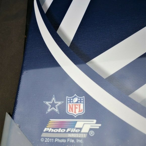 DALLAS COWBOYS TEAM LOGO CANVAS ARTWORK-WALL HANGING 20" BY 16" FRAMED - Picture 3 of 3